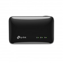 รูปด้านบน TP-Link M7005 Pocket WiFi 4G ดีไซน์สีดำกะทัดรัดพร้อมไฟสถานะ