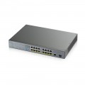 ZYXEL GS1300-18HP 16-port GbE Unmanaged PoE Switch with GbE Uplink