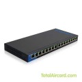 Linksys LGS116P 16-Port Desktop Gigabit PoE Switch