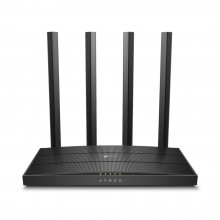 รูปด้านหน้าตรง TP-Link Archer C80 ดีไซน์พื้นผิวลวดลายสวยงาม