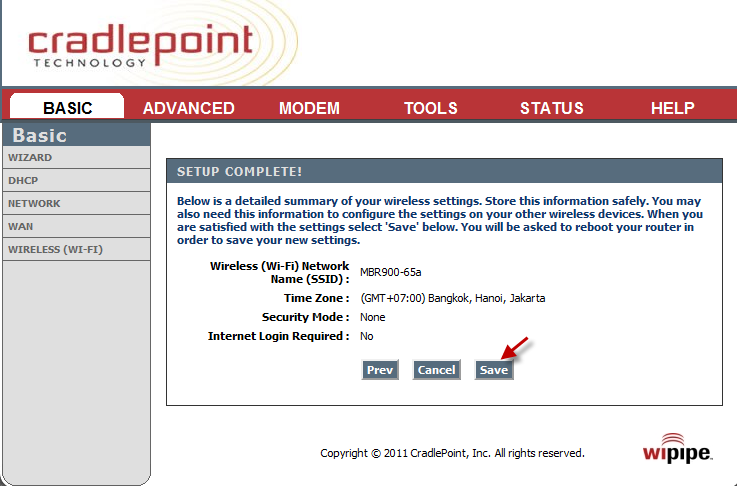 คู่มือการตั้งค่า Cradlepoint MBR900