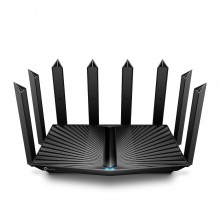 รูปด้านหน้าตรง TP-Link Archer AX80 เราเตอร์ Wi-Fi 6 ดีไซน์ทรงตั้ง